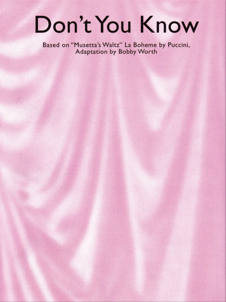 Don't You Know Piano, Vocal scores gallery preview page 1