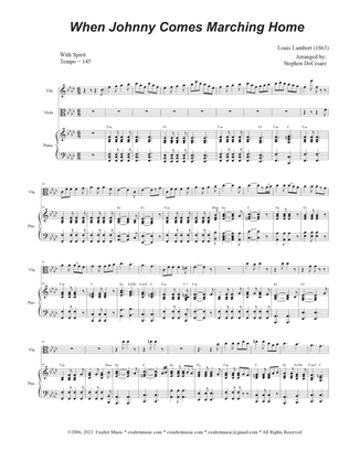 When Johnny Comes Marching Home (Viola solo and Piano)