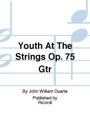 Book cover for Youth At The Strings Op. 75 Gtr