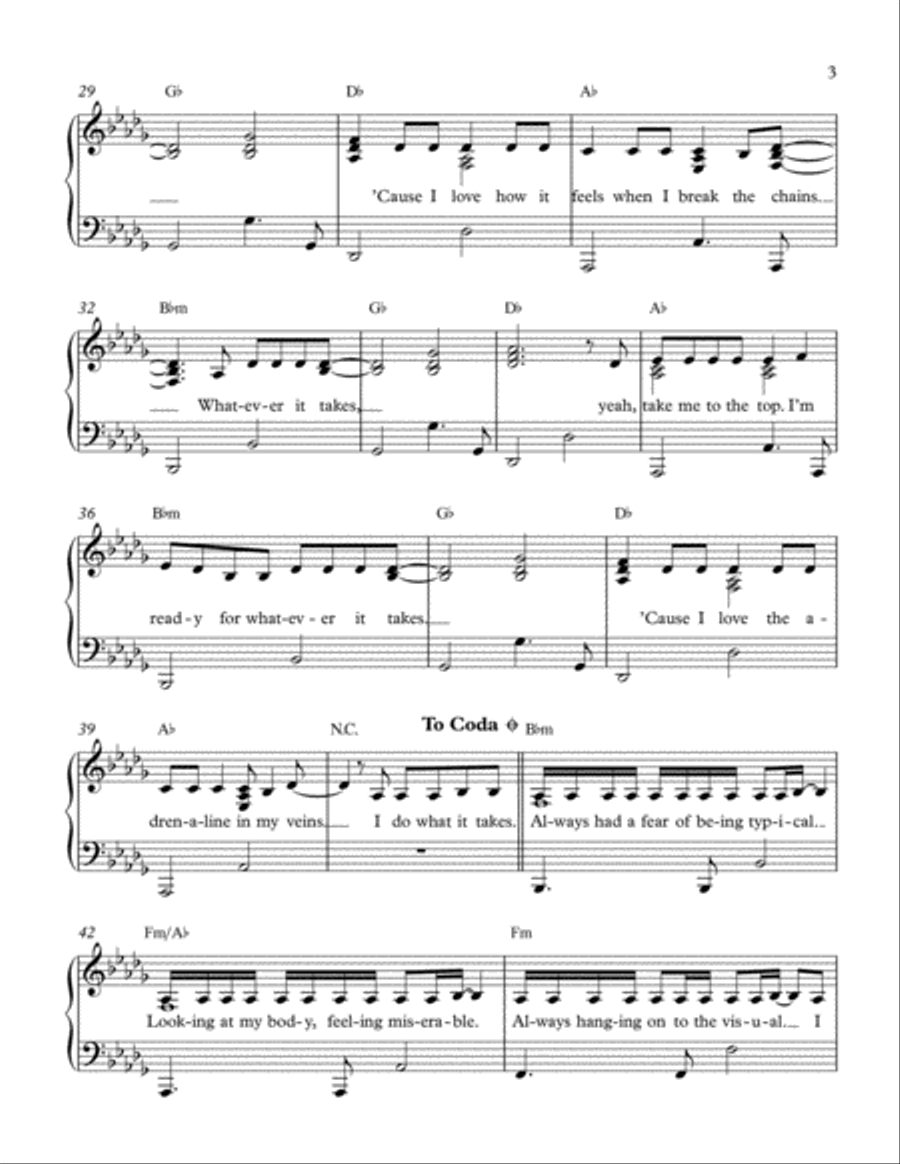 Whatever It Takes Voice scores gallery preview page 3