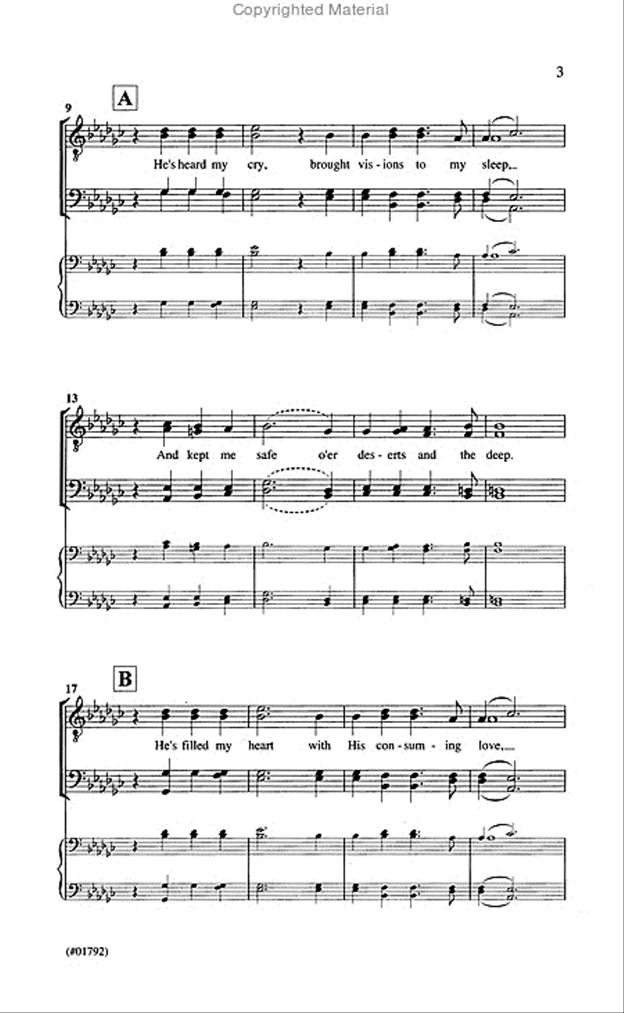 I Love the Lord - TTBB, a cappella TTBB scores gallery preview page 3