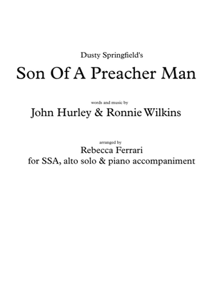 Son Of A Preacher Man