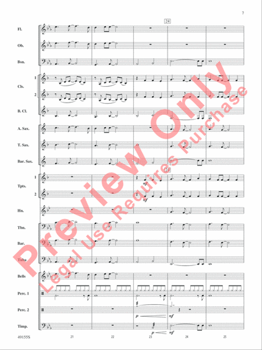Time After Time Time After Time Concert Band scores gallery preview page 8