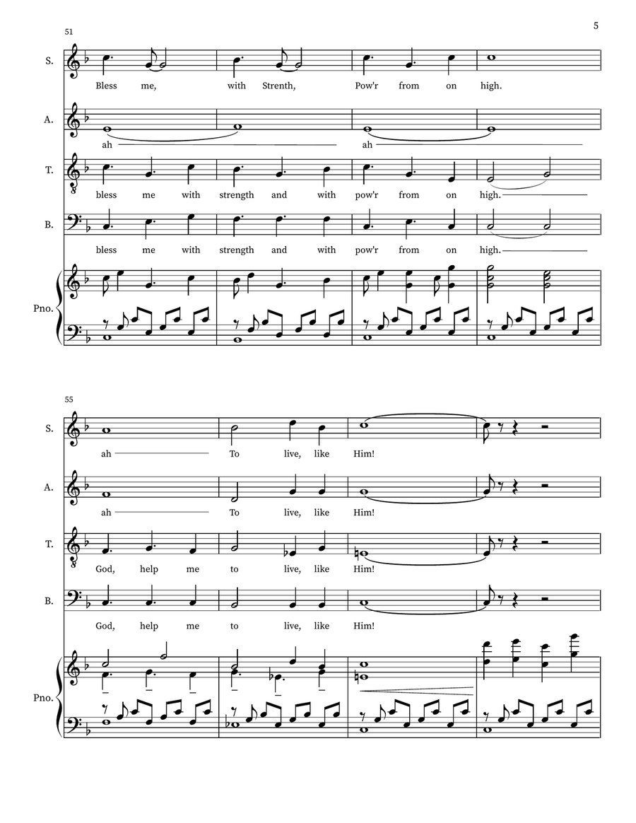 Like Him 4-Part scores gallery preview page 5