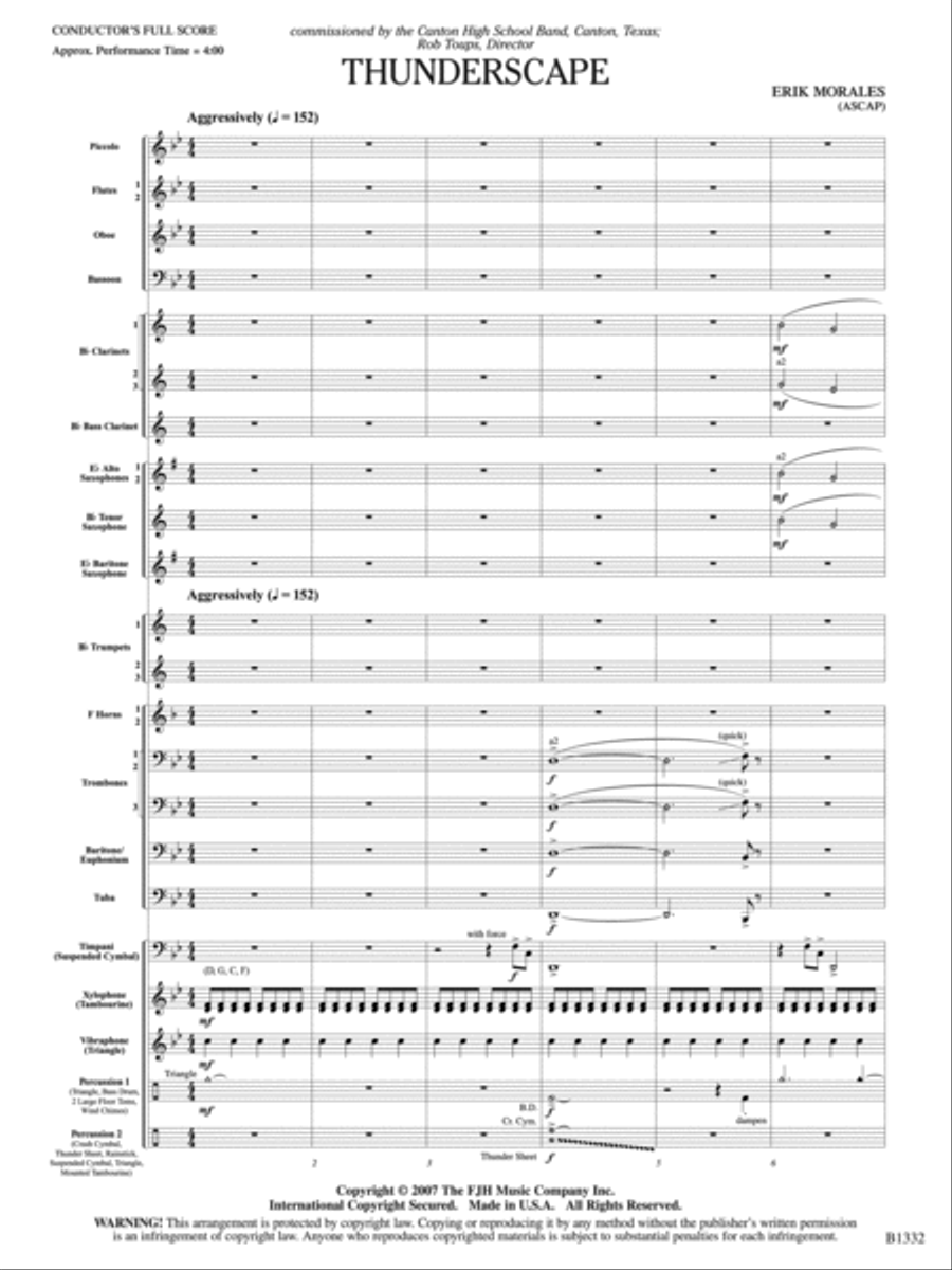 Thunderscape: Score Concert Band scores gallery preview page 3