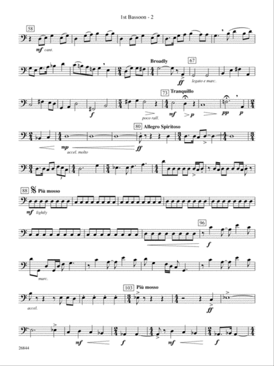 Foundation: Bassoon Concert Band scores gallery preview page 2
