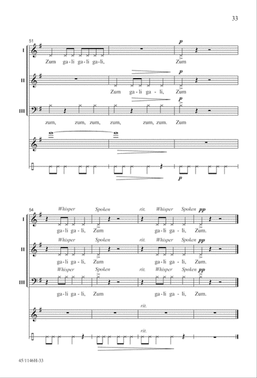 We Sing the World Around We Sing the World Around Choir scores gallery preview page 33