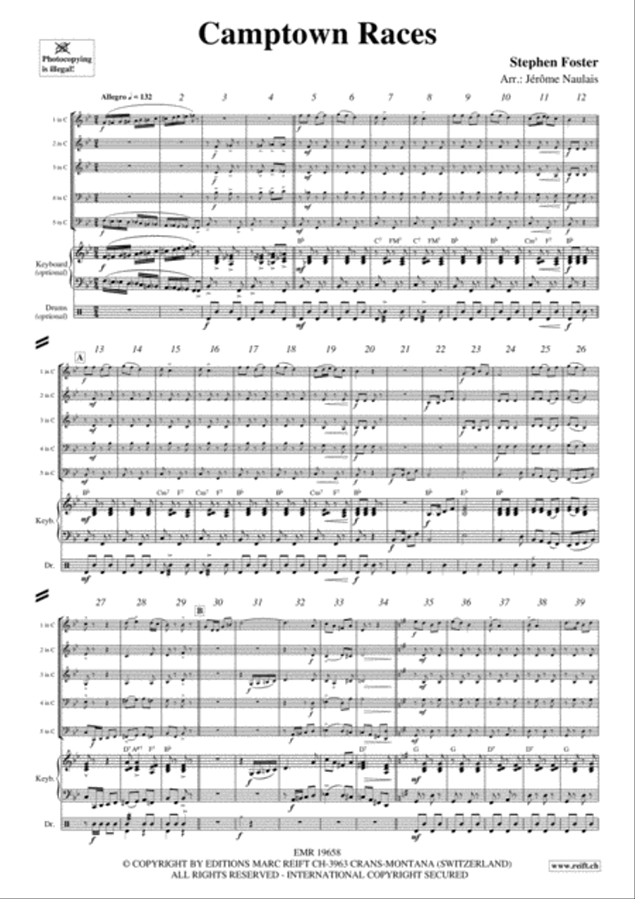 Camptown Races Camptown Races Woodwind Quintet scores gallery preview page 3