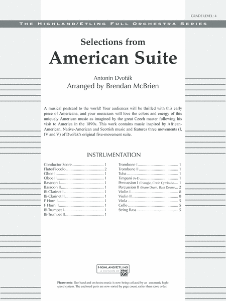 Selections from American Suite: Score