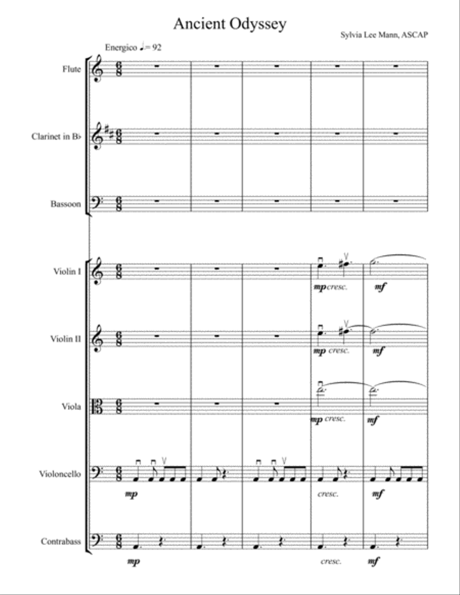 Ancient Odyssey String Orchestra scores gallery preview page 3