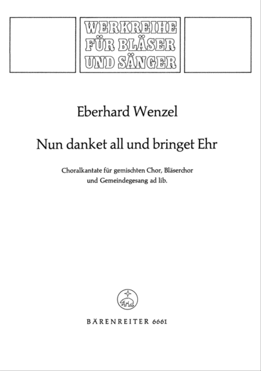 Nun danket all und bringet Ehr 4-Part scores gallery preview page 1