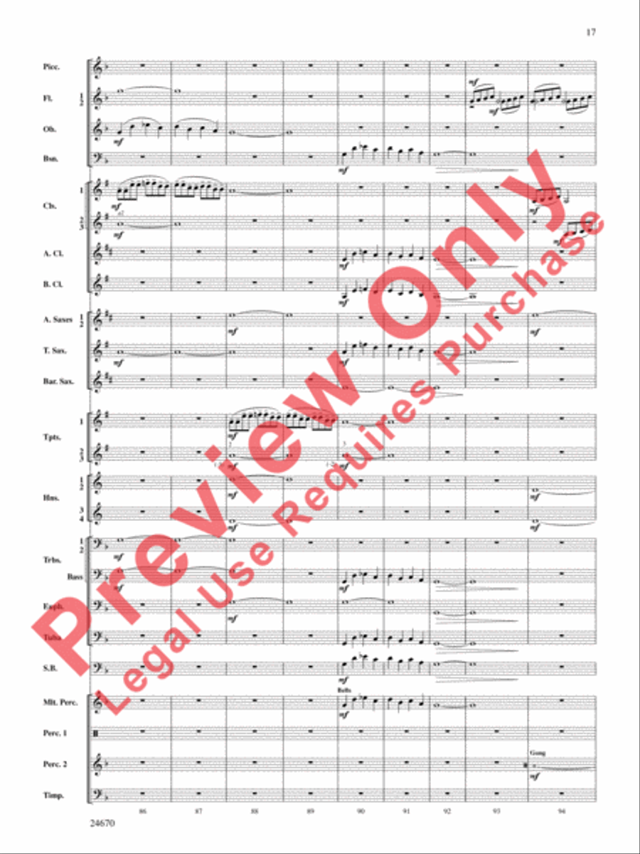 Tsunami Concert Band scores gallery preview page 18
