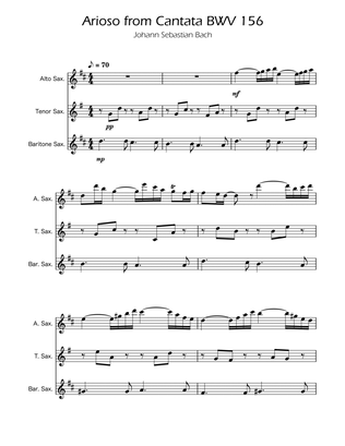Arioso BWV 156 - Sax Trio ATB