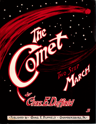 Book cover for The Comet. Two Step March