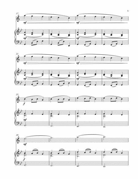 Carol Of The Bells Bb Clarinet with Piano Accompaniment-Score and Parts image number null