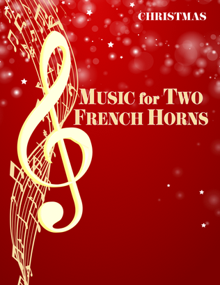Book cover for Music for Two French Horns Christmas