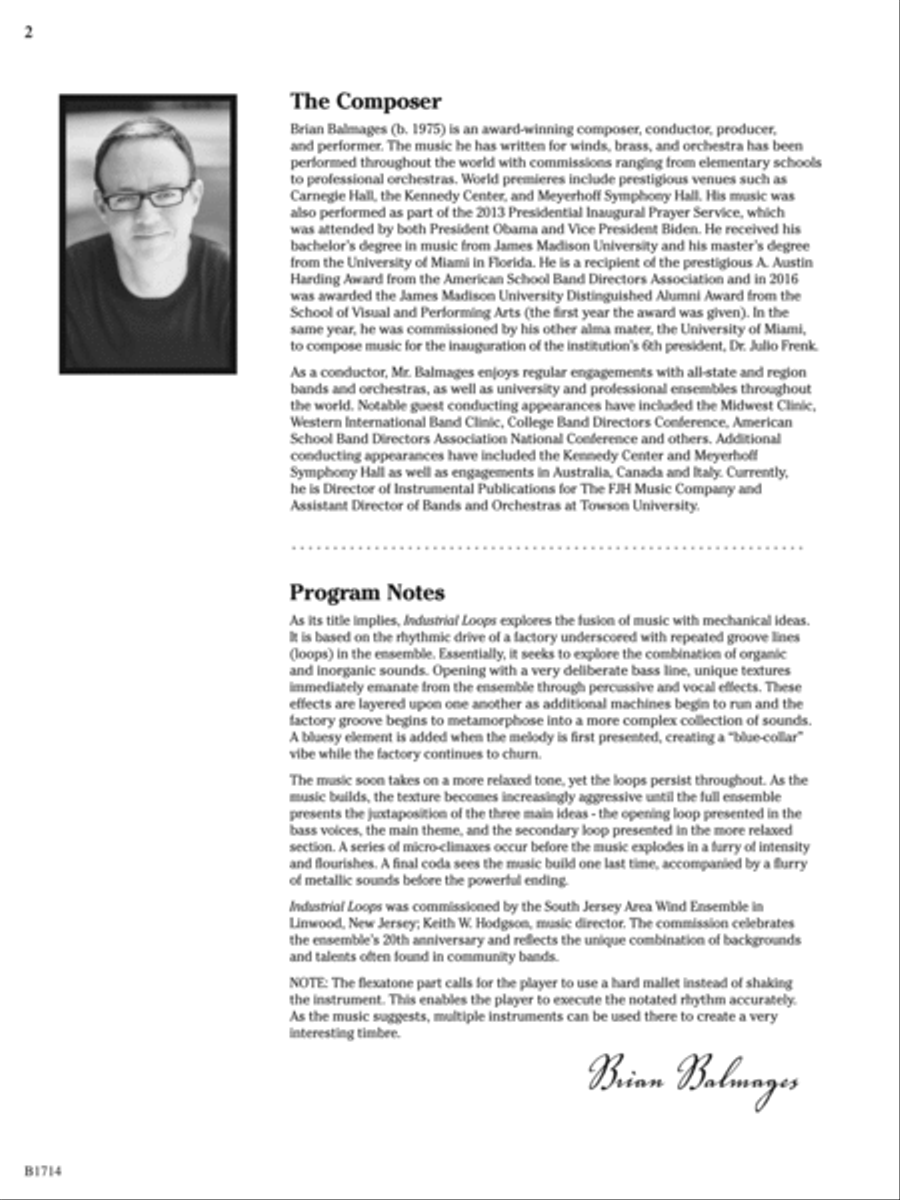 Industrial Loops: Score Concert Band scores gallery preview page 2