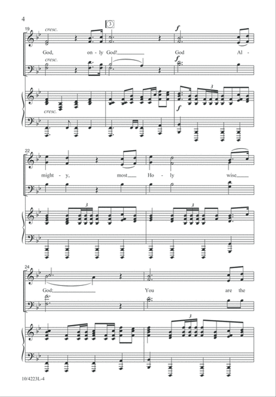 Only God 4-Part scores gallery preview page 4