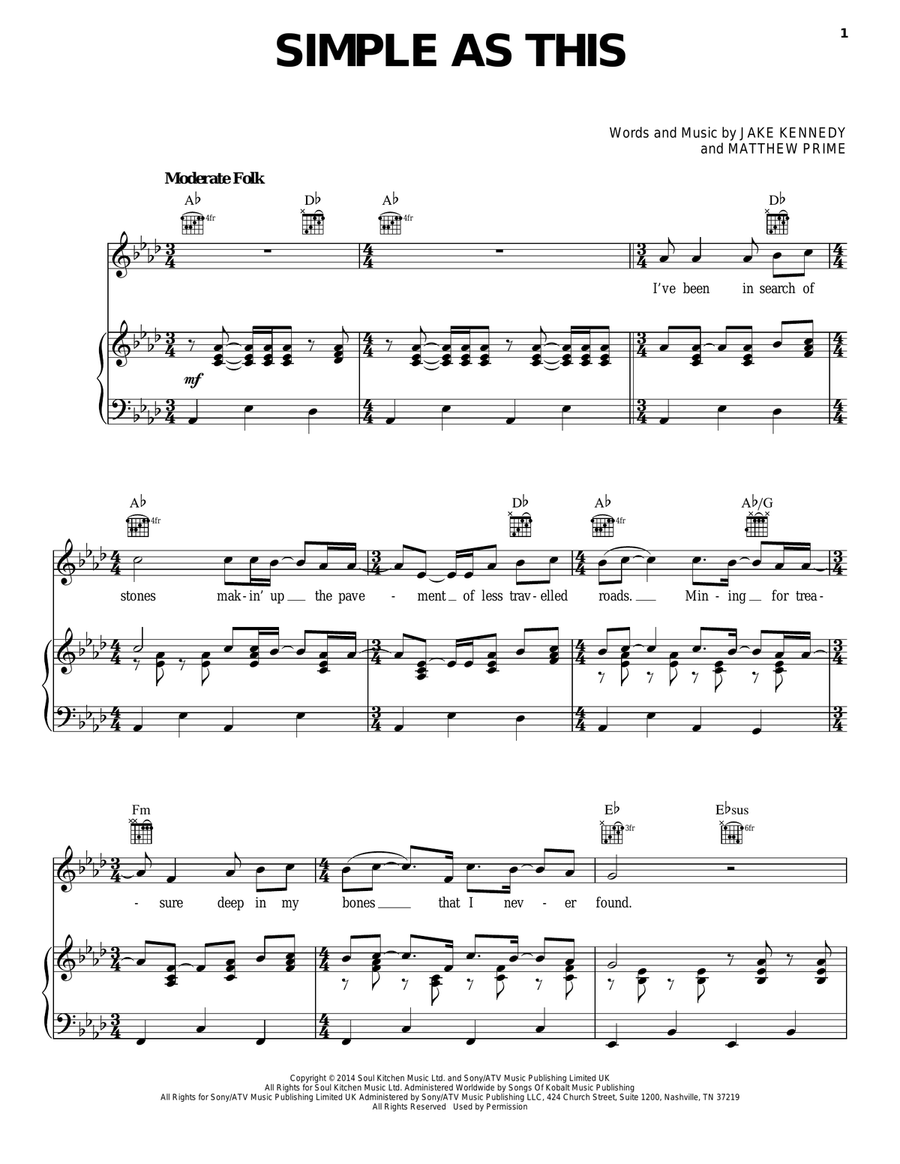 Simple as this shop jake bugg chords