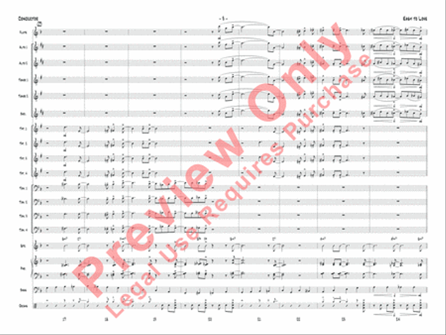 Easy to Love Jazz Ensemble scores gallery preview page 6