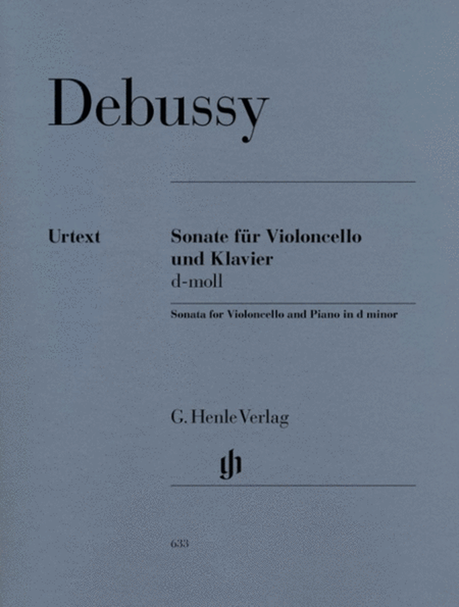 Debussy - Sonata D Minor Cello/Piano