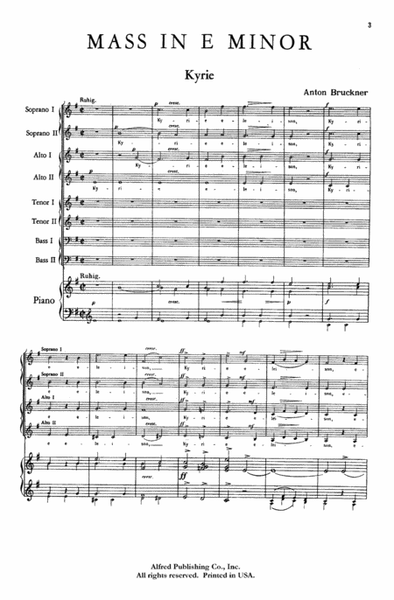 Mass No. 2 in E Minor