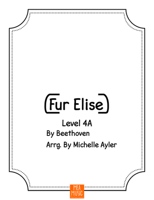 Book cover for Fur Elise - Level 4A