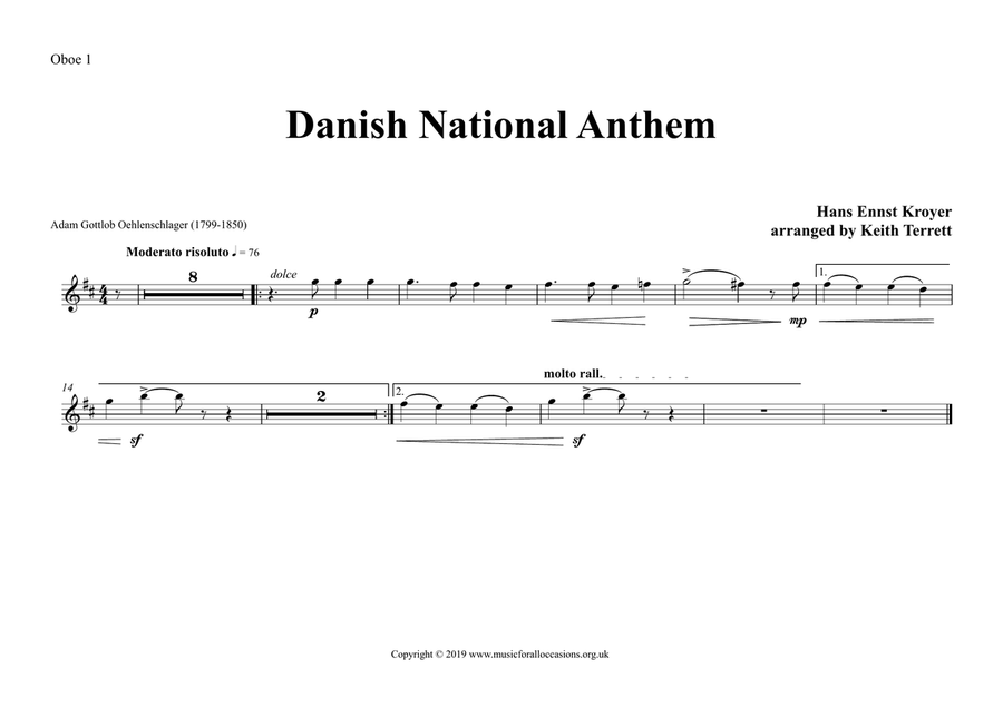 Danish National Anthem (Orchestre national d'Île-de-France Edition) Full Orchestra scores gallery preview page 6