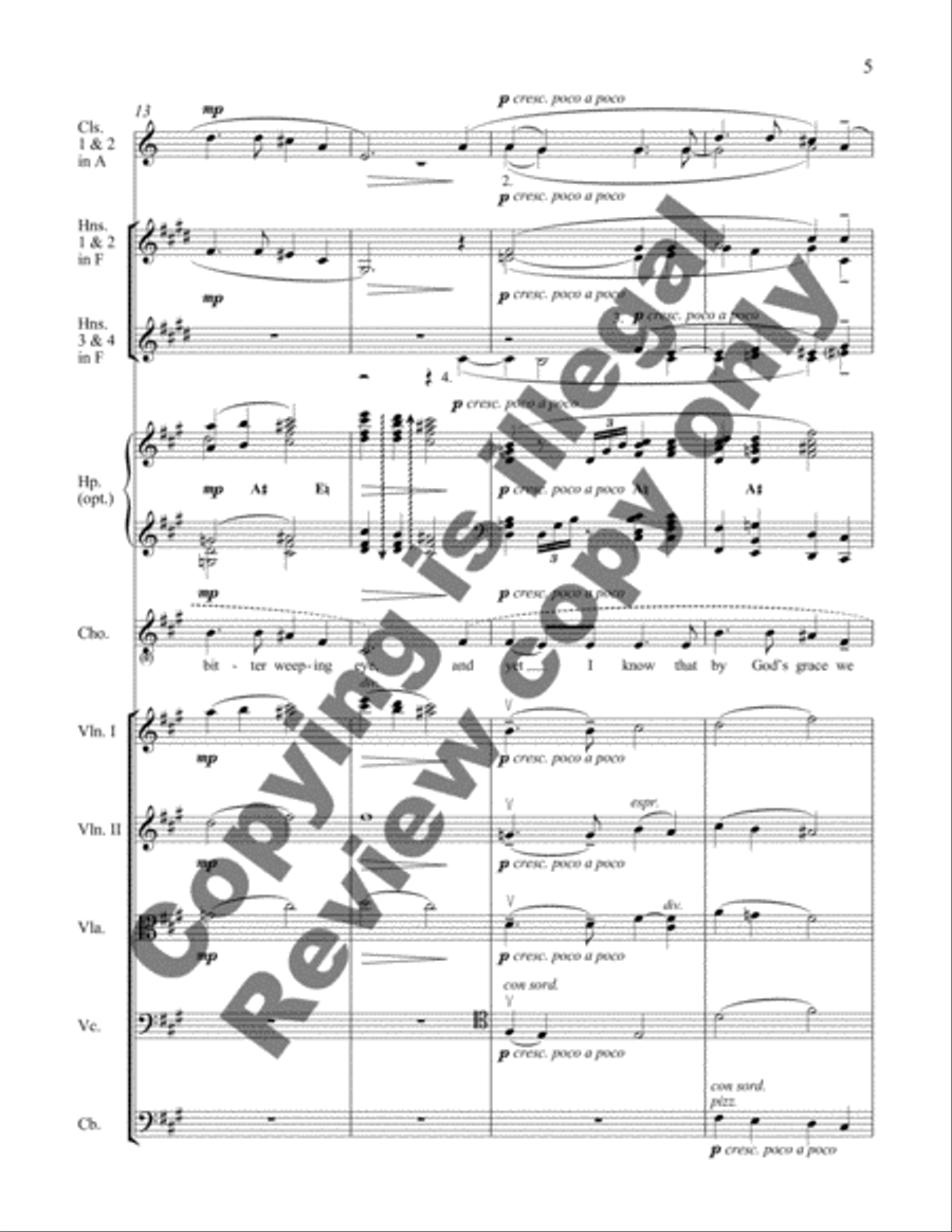Not an End of Loving (Full Score) Choir scores gallery preview page 8