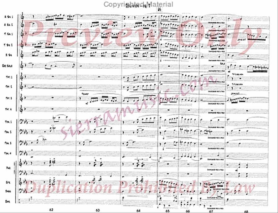 Oblivion (for Doc) Jazz Ensemble scores gallery preview page 10