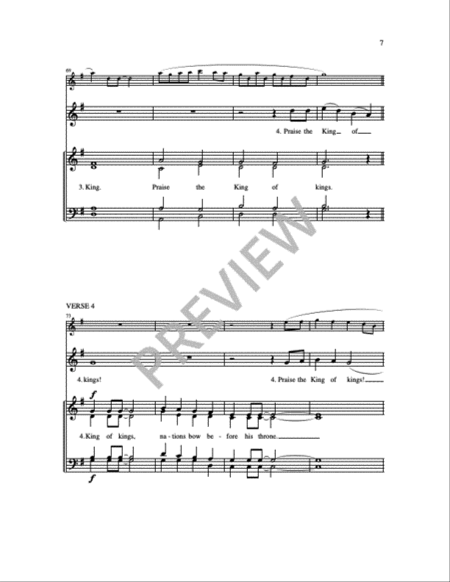 Clap Your Hands 4-Part scores gallery preview page 3