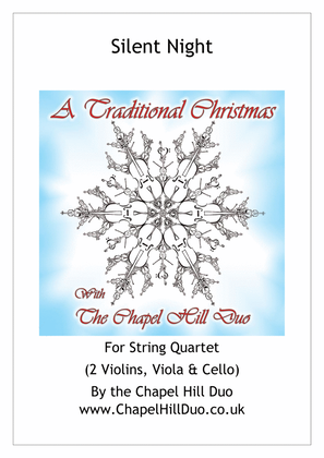 Book cover for Silent Night for String Quartet - Full Length arrangement by the Chapel Hill Duo