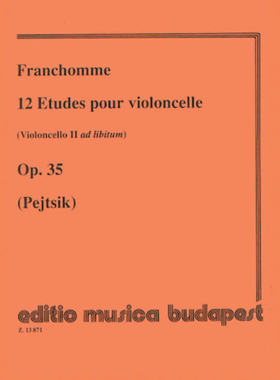 12 Etudes, Op. 35 (Violoncello II ad lib.) Cello Solo scores gallery preview page 1