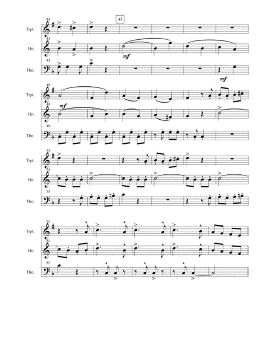 REICHA TRIO # Brass Ensemble scores gallery preview page 6