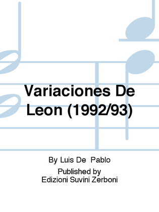 Variaciones De Leon (1992/93)