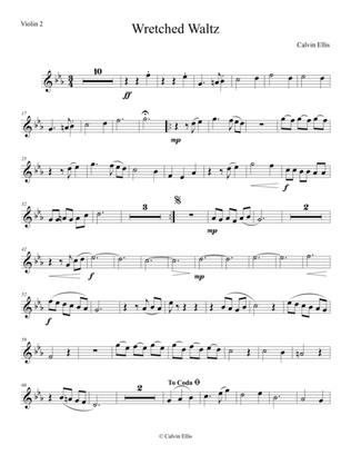 Wretched Waltz (Violin 2 part)