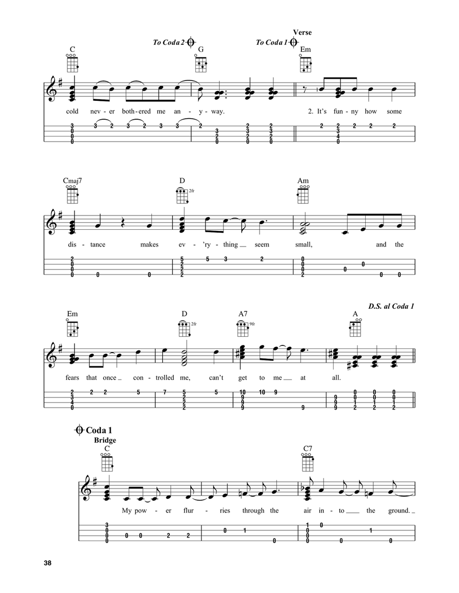 Let It Go (from Frozen) (arr. Fred Sokolow) by Idina Menzel Ukulele - Digital Sheet Music page 4