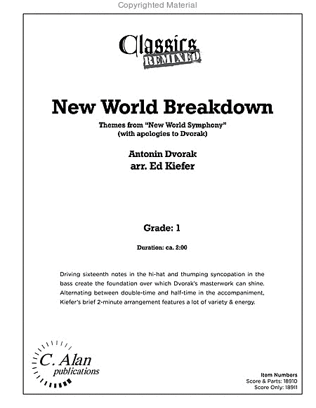 New World Breakdown (score & parts) image number null