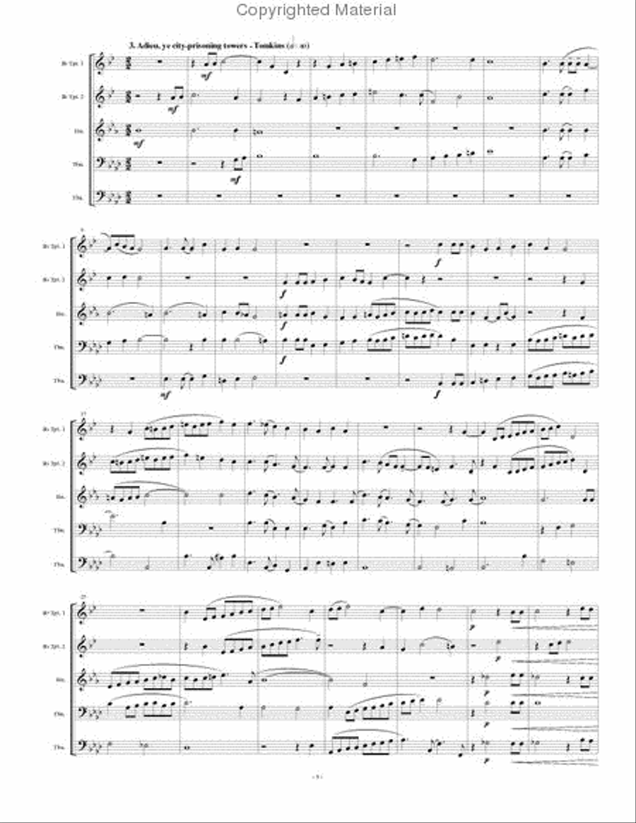 5 Madrigals, Vol. 2 Brass Quintet scores gallery preview page 6