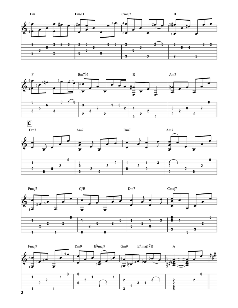Spartacus - Love Theme Acoustic Guitar scores gallery preview page 2