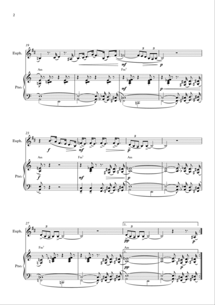 The Pink Panther Euphonium scores gallery preview page 2
