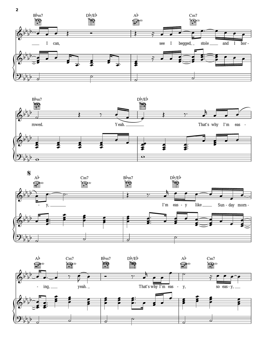 Easy Acoustic Guitar scores gallery preview page 2