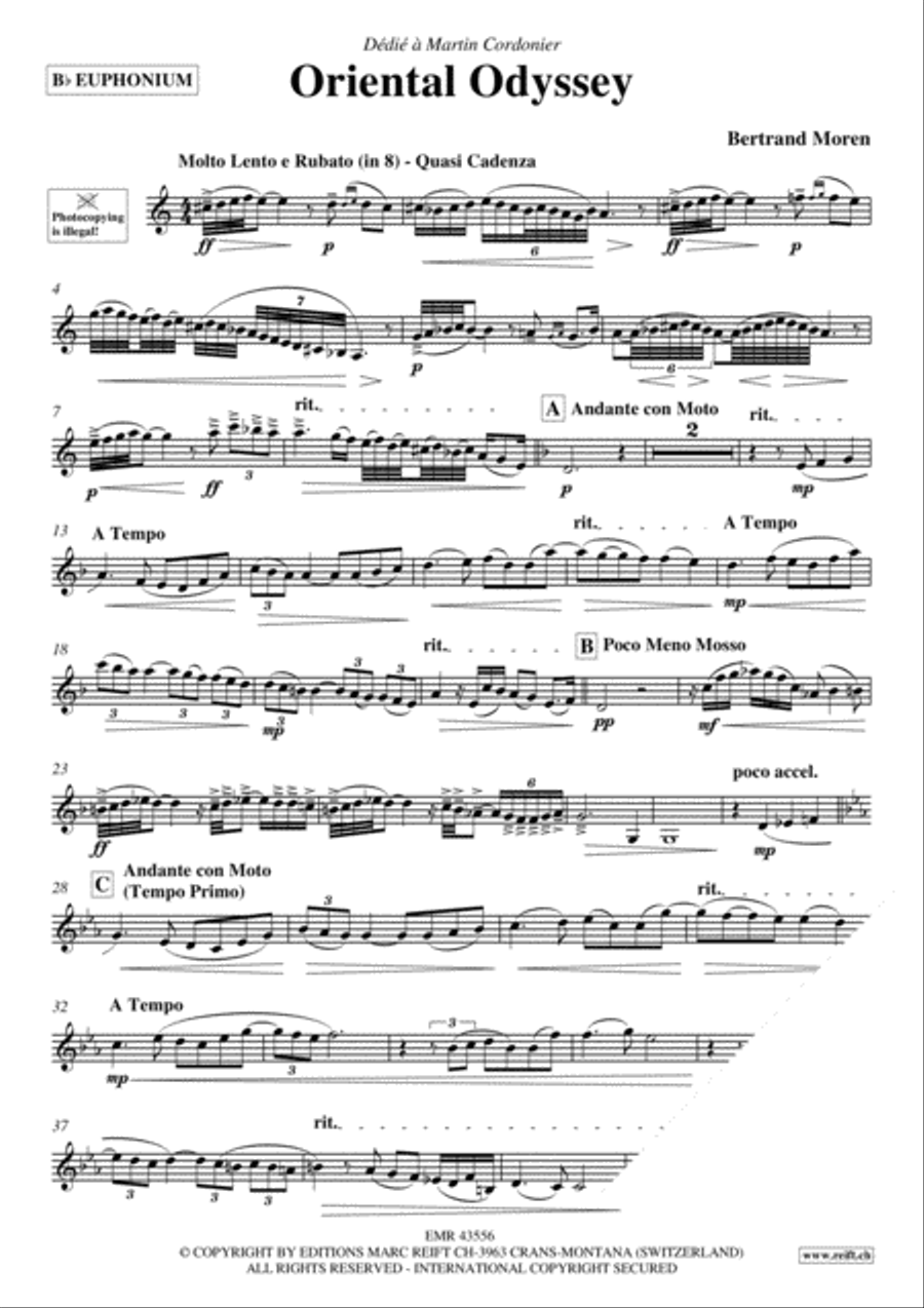 Oriental Odyssey Euphonium scores gallery preview page 3