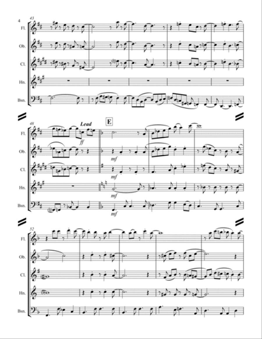 Wave Woodwind Quintet scores gallery preview page 5