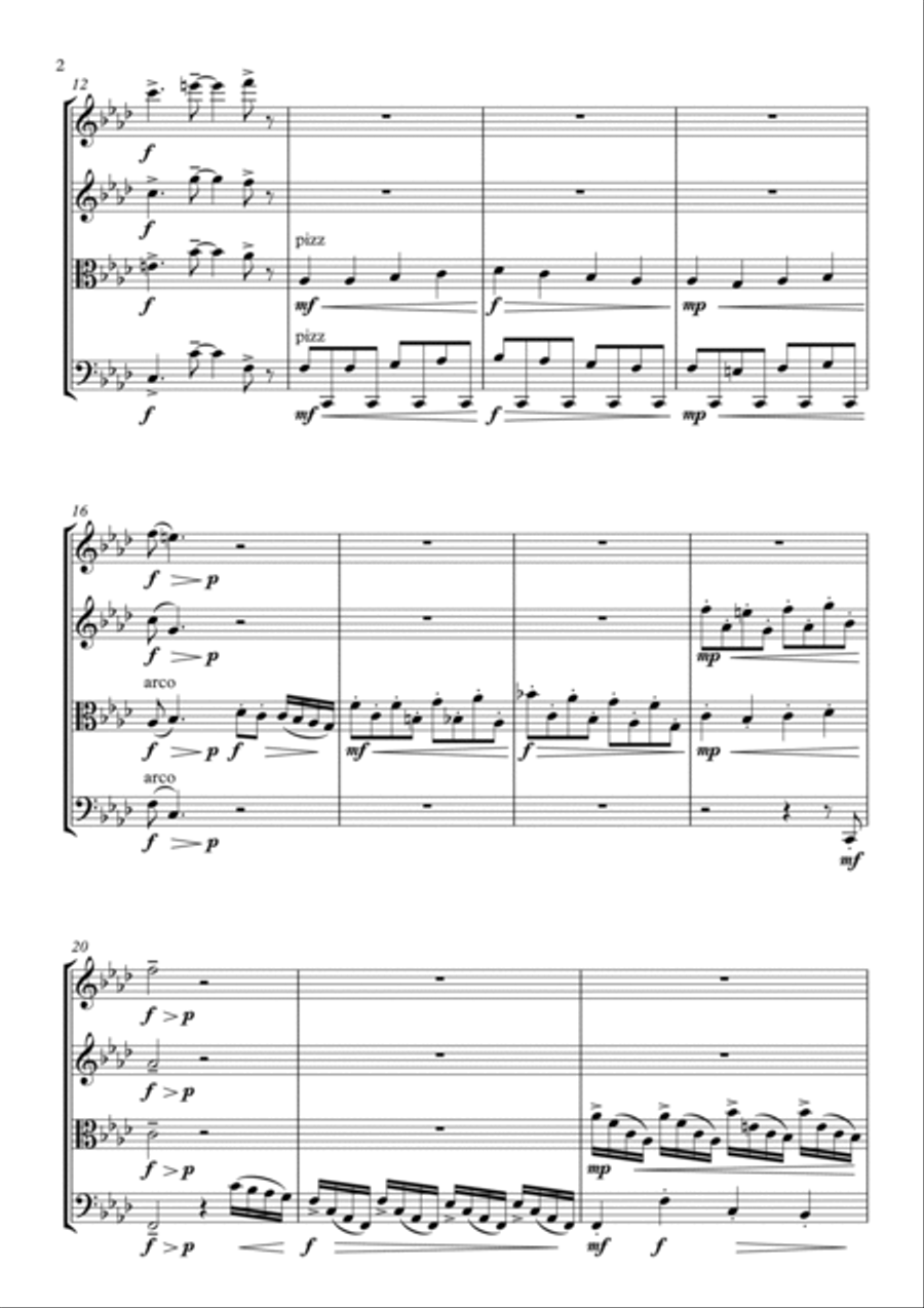 Paint It, Black Paint It, Black String Quartet scores gallery preview page 2