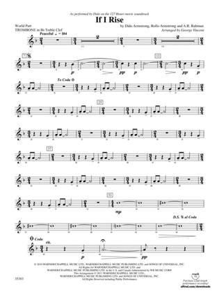 If I Rise: (wp) 1st B-flat Trombone T.C.