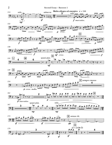 Second Essay - Bassoon 1