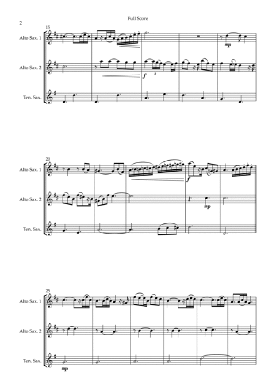 Married Life Woodwind Trio scores gallery preview page 2