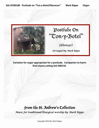 Book cover for Postlude on "Ton-y-Botel" (Thy Strong Word) StA OV00180