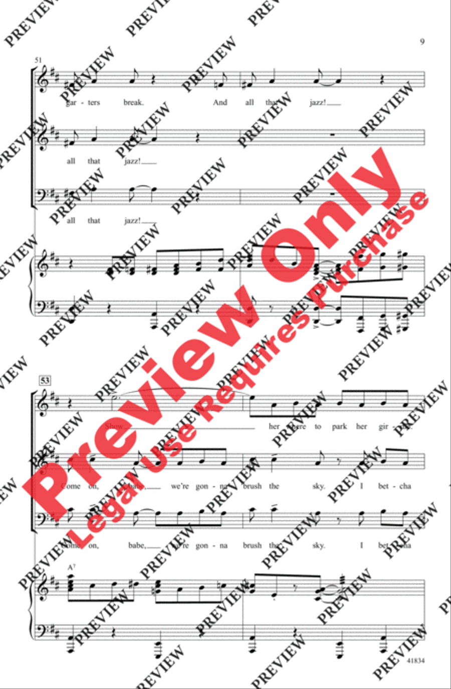 And All That Jazz - SoundTrax CD (CD only) Choir scores gallery preview page 9